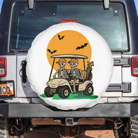 Funny Halloween Gift Spare Tire Cover Skeleton Driving Golf Cart - Wonder Print Shop
