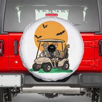 Funny Halloween Gift Spare Tire Cover Skeleton Driving Golf Cart - Wonder Print Shop