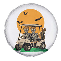 Funny Halloween Gift Spare Tire Cover Skeleton Driving Golf Cart - Wonder Print Shop