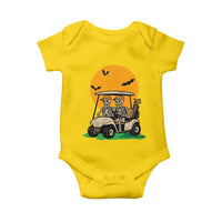 Funny Halloween Gift Baby Onesie Skeleton Driving Golf Cart - Wonder Print Shop