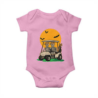 Funny Halloween Gift Baby Onesie Skeleton Driving Golf Cart - Wonder Print Shop