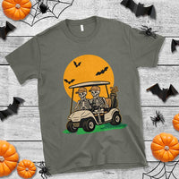 Funny Halloween Gift T Shirt Skeleton Driving Golf Cart - Wonder Print Shop