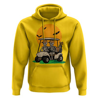 Funny Halloween Gift Hoodie Skeleton Driving Golf Cart - Wonder Print Shop