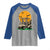 Funny Halloween Gift Raglan Shirt Skeleton Driving Golf Cart - Wonder Print Shop