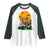 Funny Halloween Gift Raglan Shirt Skeleton Driving Golf Cart - Wonder Print Shop