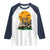 Funny Halloween Gift Raglan Shirt Skeleton Driving Golf Cart - Wonder Print Shop