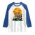 Funny Halloween Gift Raglan Shirt Skeleton Driving Golf Cart - Wonder Print Shop