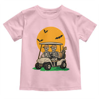 Funny Halloween Gift Toddler T Shirt Skeleton Driving Golf Cart - Wonder Print Shop