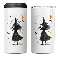 Halloween Sports Gift 4 in 1 Can Cooler Tumbler Creepy Witch With Golf Club