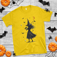 Halloween Sports Gift T Shirt Creepy Witch With Golf Club - Wonder Print Shop