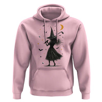 Halloween Sports Gift Hoodie Creepy Witch With Golf Club - Wonder Print Shop