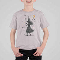 Halloween Sports Gift T Shirt For Kid Creepy Witch With Golf Club - Wonder Print Shop