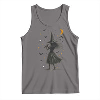 Halloween Sports Gift Tank Top Creepy Witch With Golf Club - Wonder Print Shop