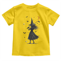 Halloween Sports Gift Toddler T Shirt Creepy Witch With Golf Club - Wonder Print Shop