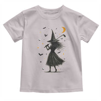 Halloween Sports Gift Toddler T Shirt Creepy Witch With Golf Club - Wonder Print Shop