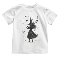 Halloween Sports Gift Toddler T Shirt Creepy Witch With Golf Club - Wonder Print Shop