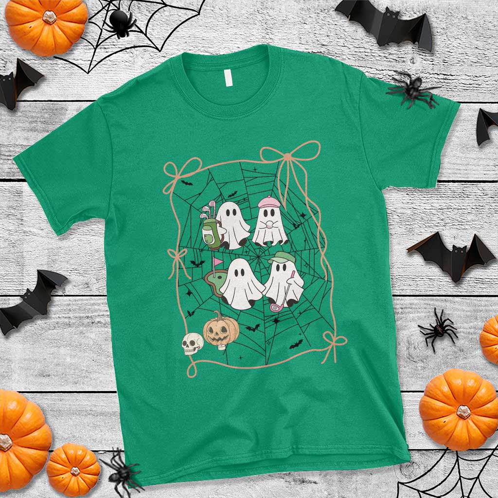 Funny Halloween T Shirt Ghost Golf Gift for Women - Wonder Print Shop