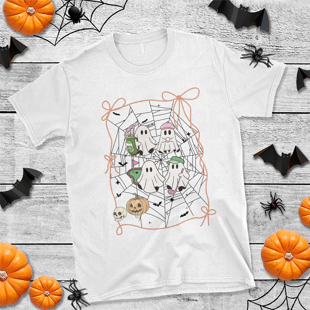 Funny Halloween T Shirt Ghost Golf Gift for Women - Wonder Print Shop