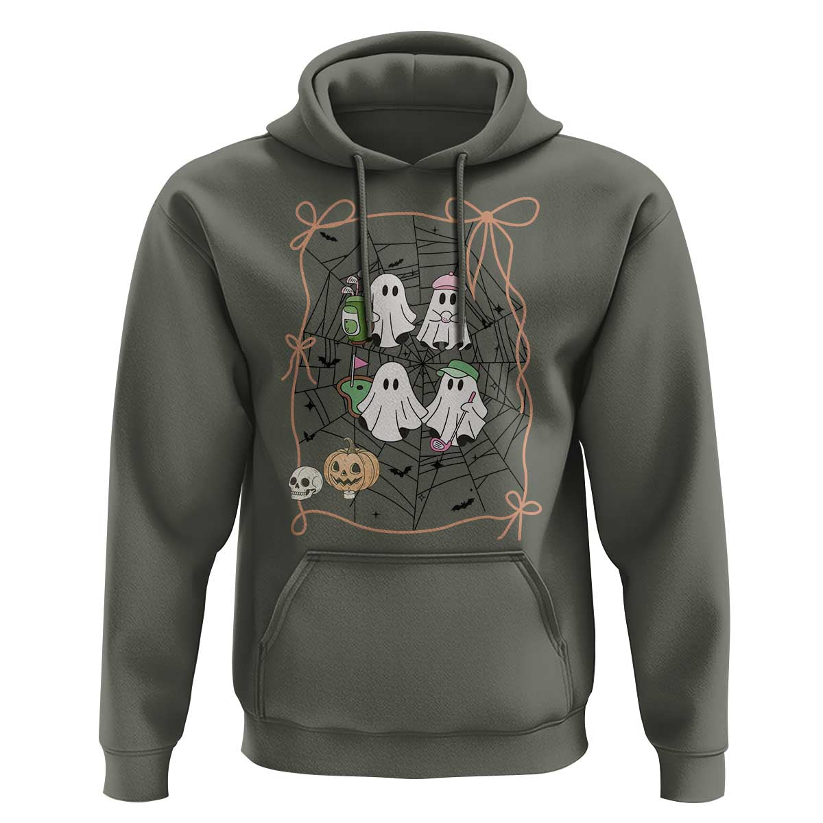 Funny Halloween Hoodie Ghost Golf Gift for Women - Wonder Print Shop