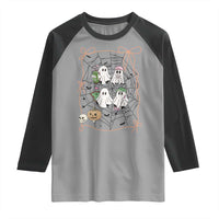 Funny Halloween Raglan Shirt Ghost Golf Gift for Women - Wonder Print Shop