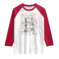 Funny Halloween Raglan Shirt Ghost Golf Gift for Women - Wonder Print Shop