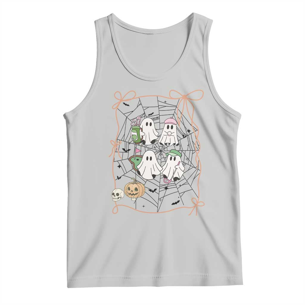 Funny Halloween Tank Top Ghost Golf Gift for Women - Wonder Print Shop