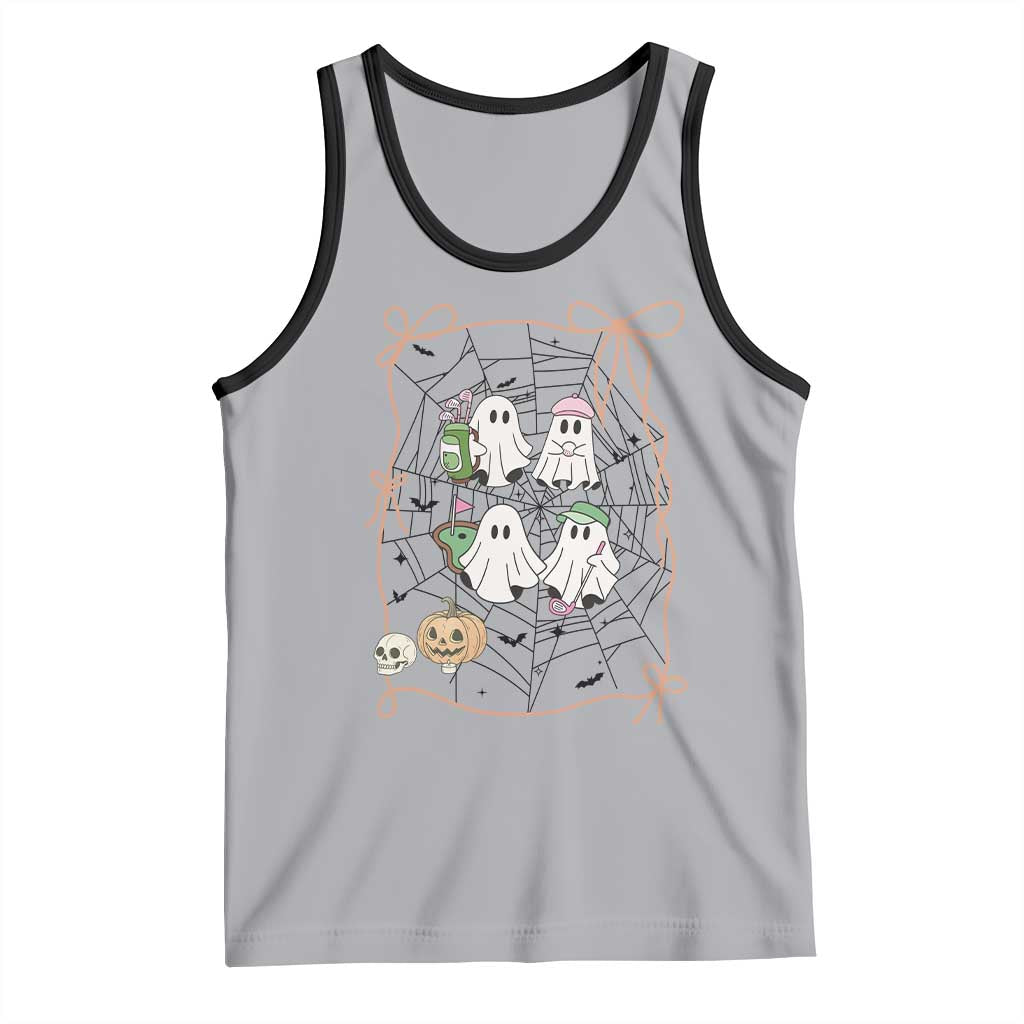 Funny Halloween Tank Top Ghost Golf Gift for Women - Wonder Print Shop