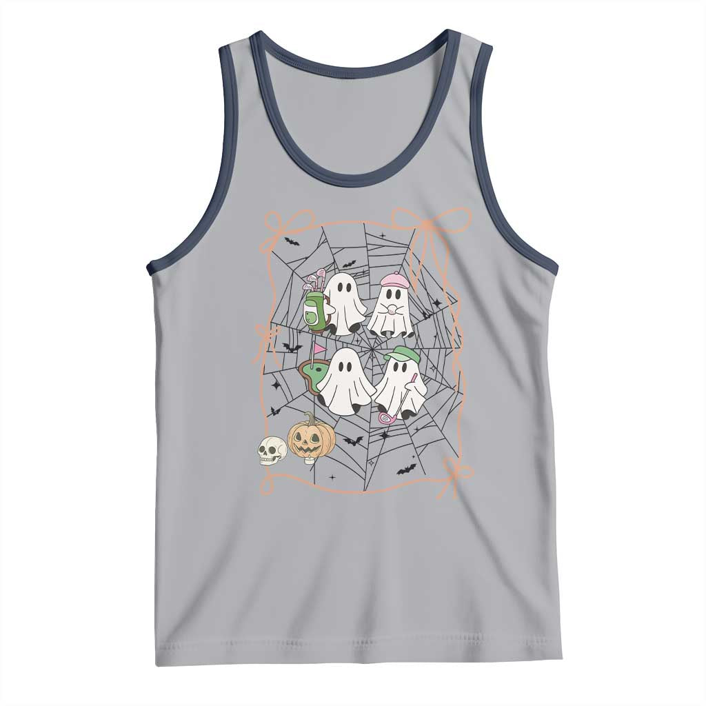 Funny Halloween Tank Top Ghost Golf Gift for Women - Wonder Print Shop