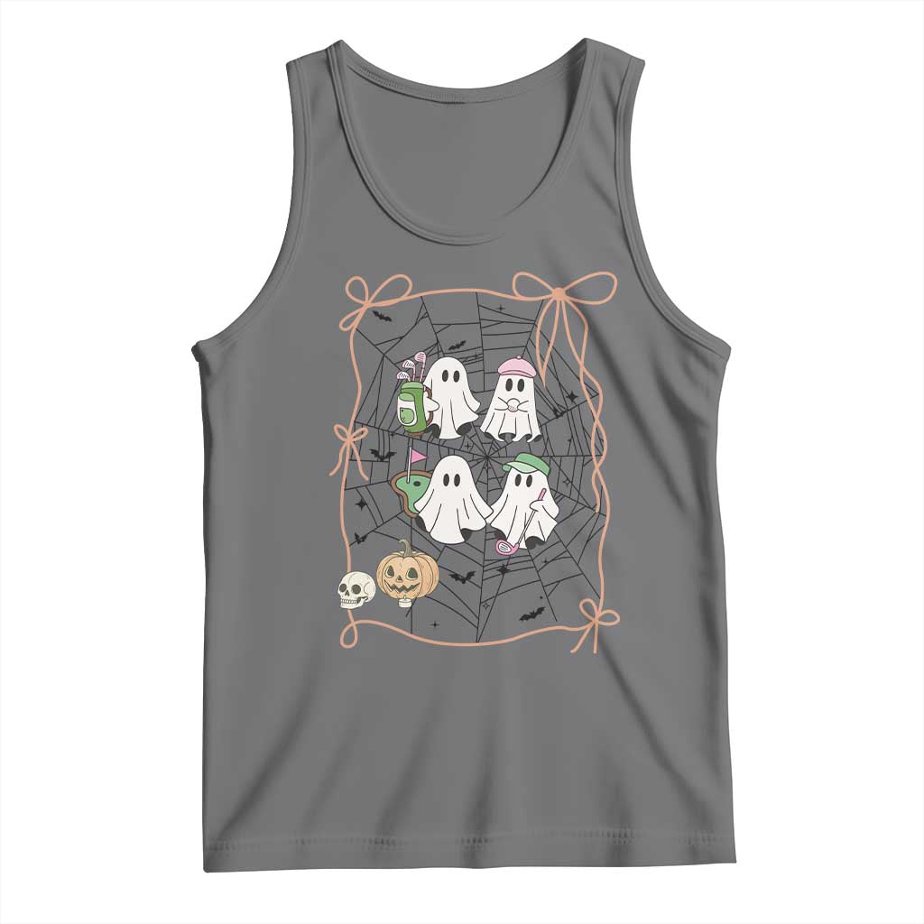 Funny Halloween Tank Top Ghost Golf Gift for Women - Wonder Print Shop