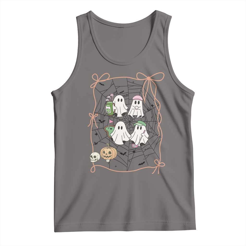 Funny Halloween Tank Top Ghost Golf Gift for Women - Wonder Print Shop