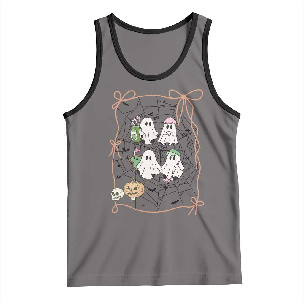 Funny Halloween Tank Top Ghost Golf Gift for Women - Wonder Print Shop