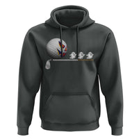 Funny Halloween Golf Pumpkin Chasing Ghost Gift Hoodie - Wonder Print Shop