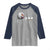 Funny Halloween Golf Pumpkin Chasing Ghost Gift Raglan Shirt - Wonder Print Shop