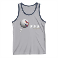 Funny Halloween Golf Pumpkin Chasing Ghost Gift Tank Top - Wonder Print Shop