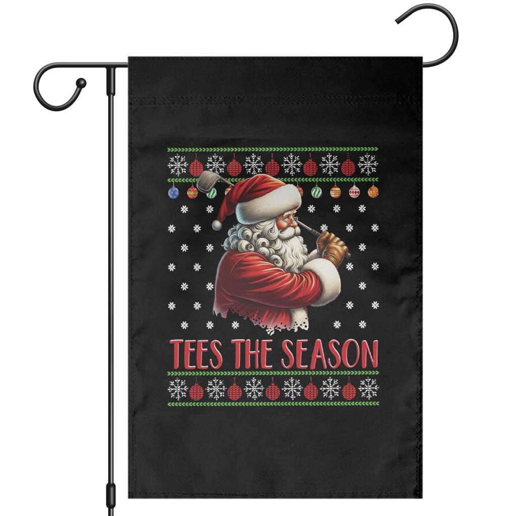 Funny Golf Holiday Gift Garden Flag Tees The Season Ugly Sweater - Wonder Print Shop