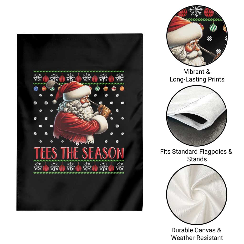 Funny Golf Holiday Gift Garden Flag Tees The Season Ugly Sweater - Wonder Print Shop