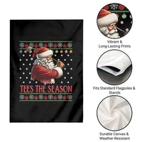 Funny Golf Holiday Gift Garden Flag Tees The Season Ugly Sweater - Wonder Print Shop