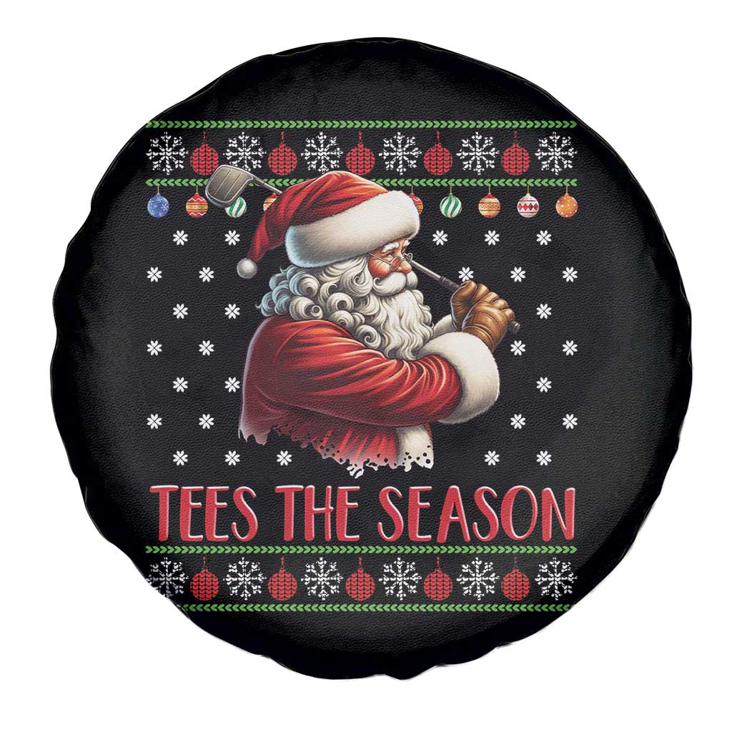 Funny Golf Holiday Gift Spare Tire Cover Tees The Season Ugly Sweater - Wonder Print Shop