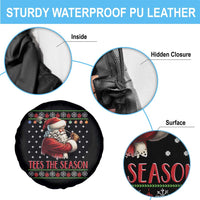 Funny Golf Holiday Gift Spare Tire Cover Tees The Season Ugly Sweater - Wonder Print Shop