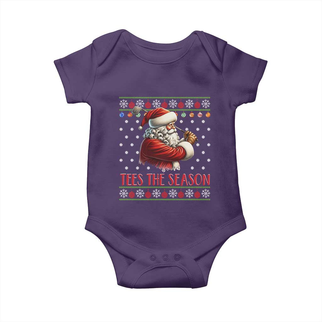 Funny Golf Holiday Gift Baby Onesie Tees The Season Ugly Sweater - Wonder Print Shop