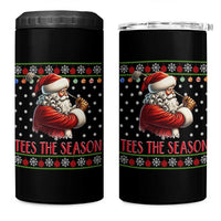 Funny Golf Holiday Gift 4 in 1 Can Cooler Tumbler Tees The Season Ugly Sweater - Wonder Print Shop