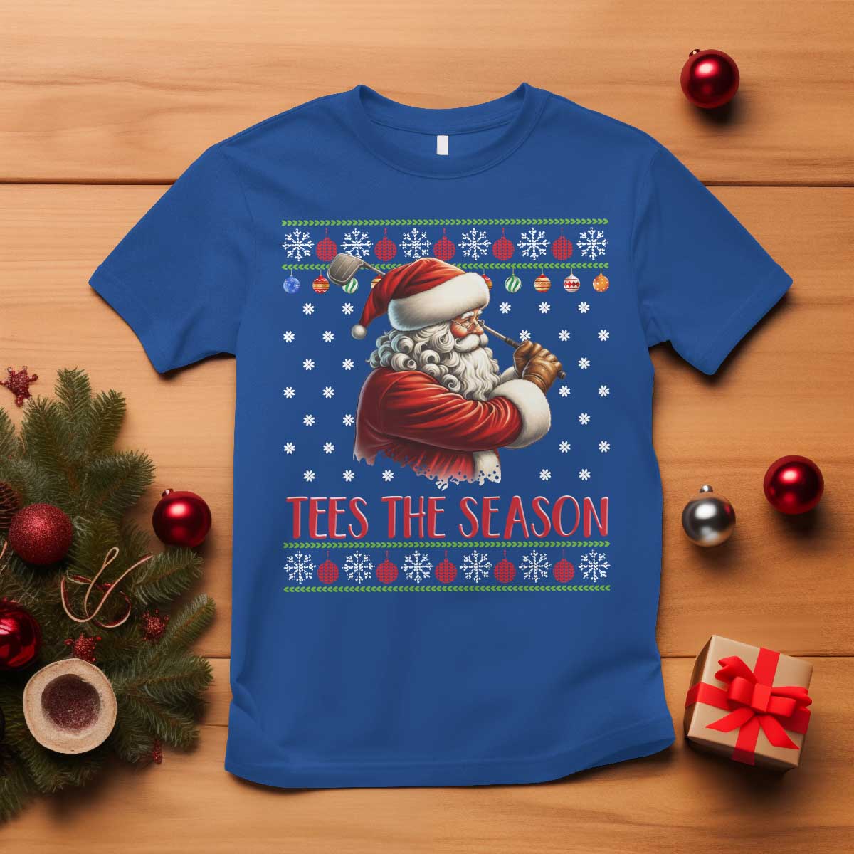 Funny Golf Holiday Gift T Shirt Tees The Season Ugly Sweater - Wonder Print Shop