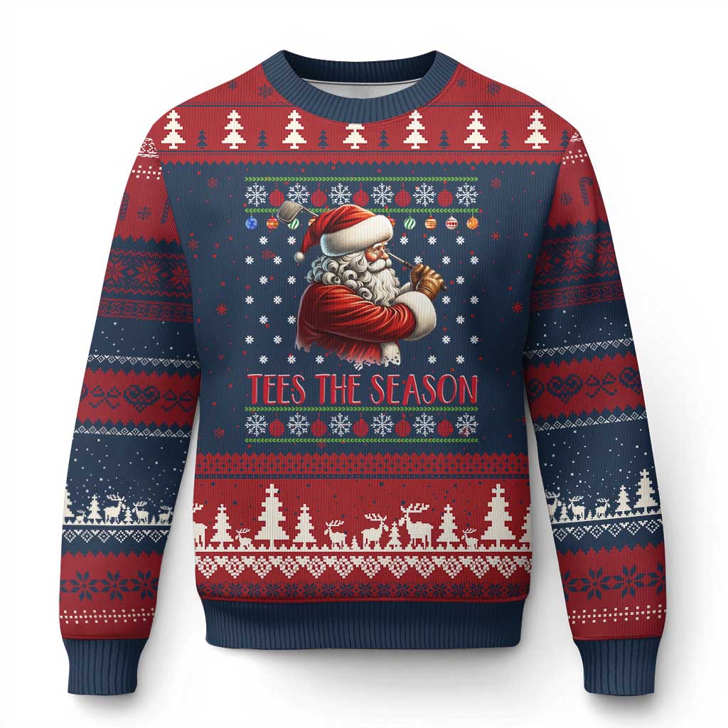 Funny Golf Holiday Gift Ugly Christmas Sweater Tees The Season Ugly Sweater - Wonder Print Shop