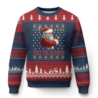 Funny Golf Holiday Gift Ugly Christmas Sweater Tees The Season Ugly Sweater - Wonder Print Shop