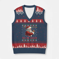 Funny Golf Holiday Gift V-Neck Knit Sweater Vest Tees The Season Ugly Sweater - Wonder Print Shop
