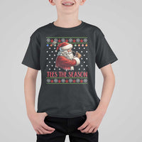 Funny Golf Holiday Gift T Shirt For Kid Tees The Season Ugly Sweater - Wonder Print Shop
