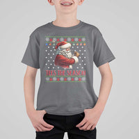 Funny Golf Holiday Gift T Shirt For Kid Tees The Season Ugly Sweater - Wonder Print Shop
