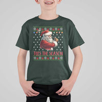 Funny Golf Holiday Gift T Shirt For Kid Tees The Season Ugly Sweater - Wonder Print Shop