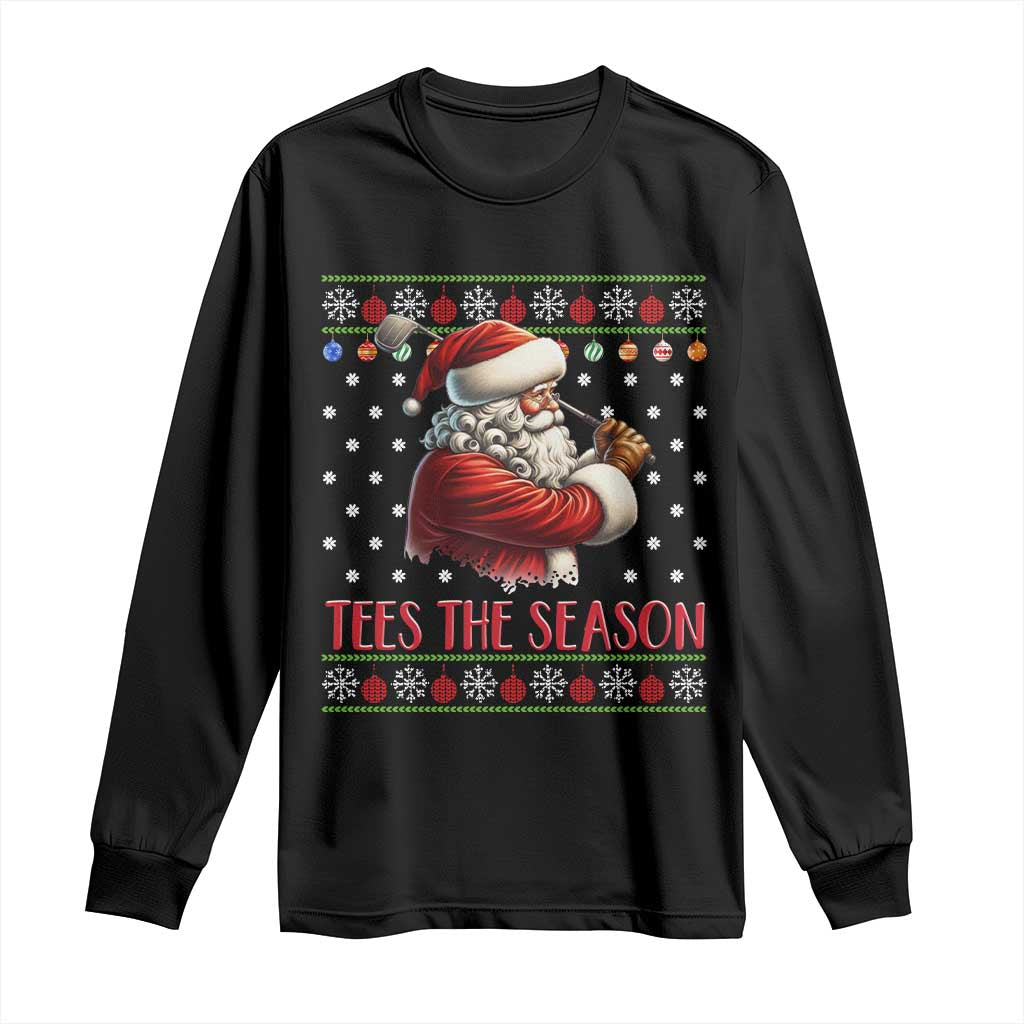 Funny Golf Holiday Gift Long Sleeve Shirt Tees The Season Ugly Sweater - Wonder Print Shop