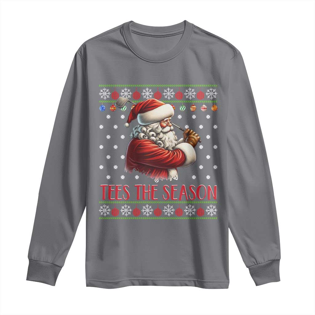 Funny Golf Holiday Gift Long Sleeve Shirt Tees The Season Ugly Sweater - Wonder Print Shop